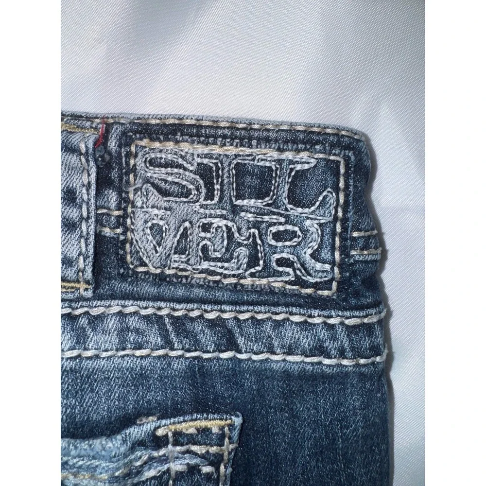 Silver jeans‎ low rise embellished wings capri jeans 32 (runs small in thighs) - Picture 5 of 12